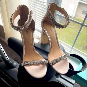 Jewel Badgley Mischka Wedding Wedge Heels